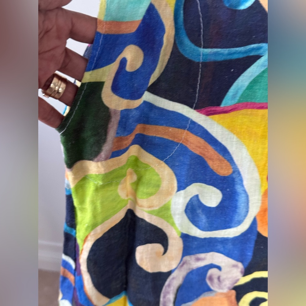 Colorful Swirl Pattern Dress - Picture 2 of 4